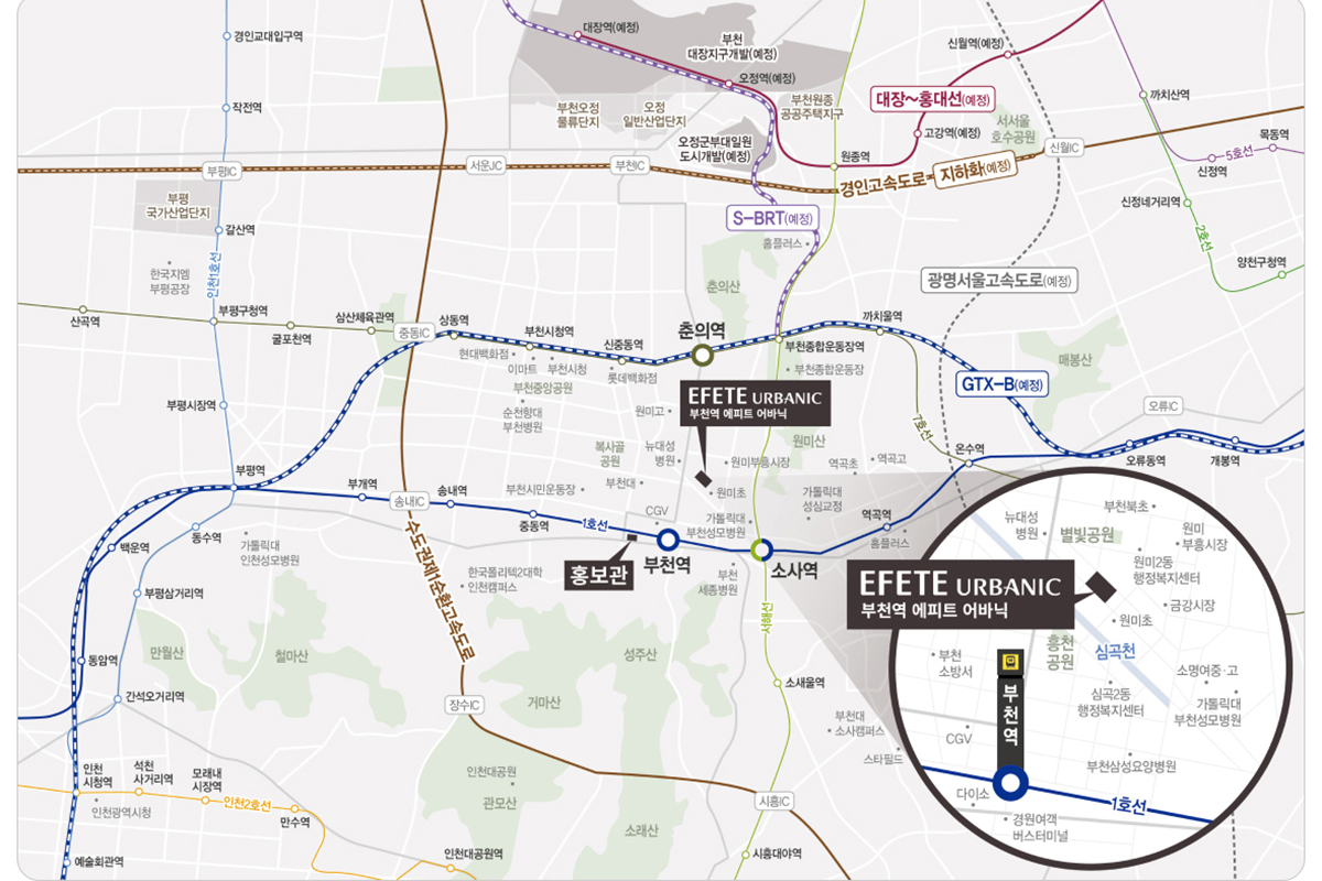 EFETE URBANIC 입지안내 이미지